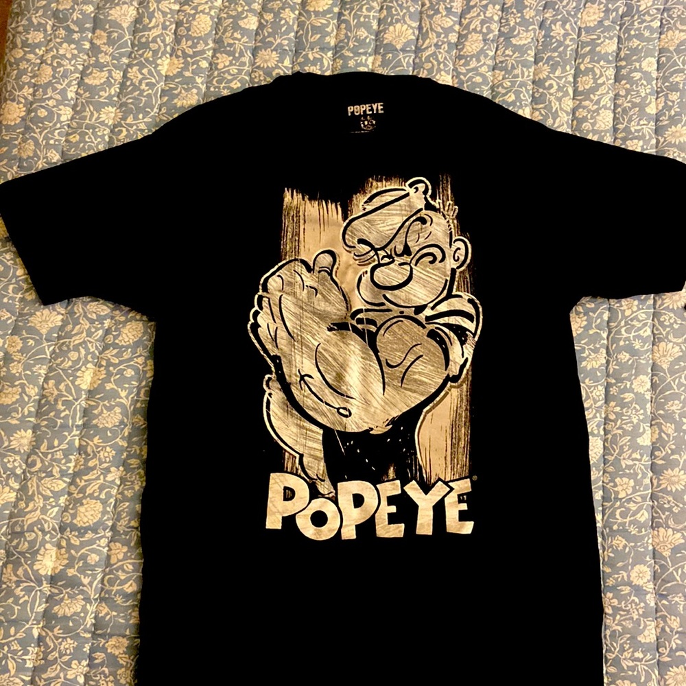 Popeye print, comfy tee.